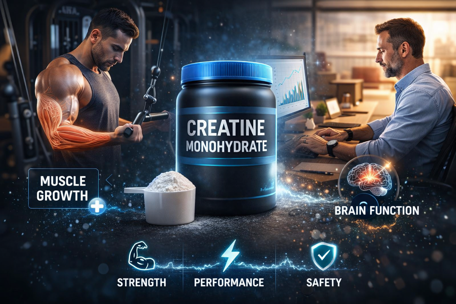 Creatine for strength and brain power