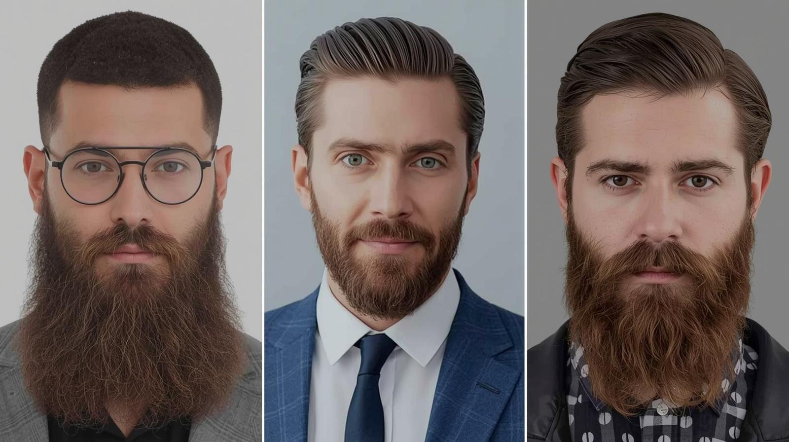 Beard styles based on face shape