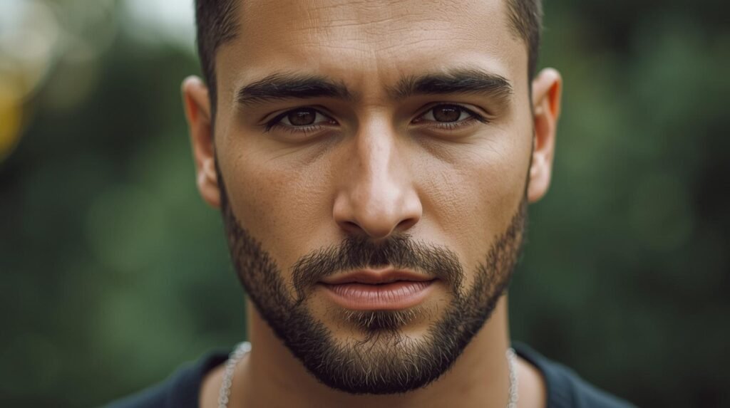 Man with beard stubble