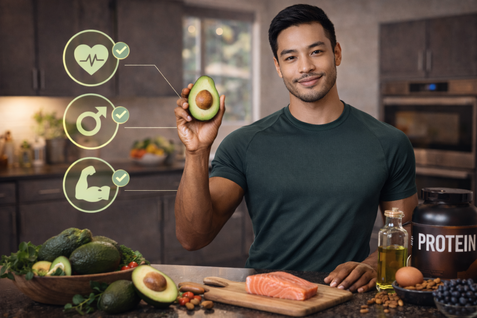 Avocado Healthy Fats, Heart Health, and Hormonal Balance for Men