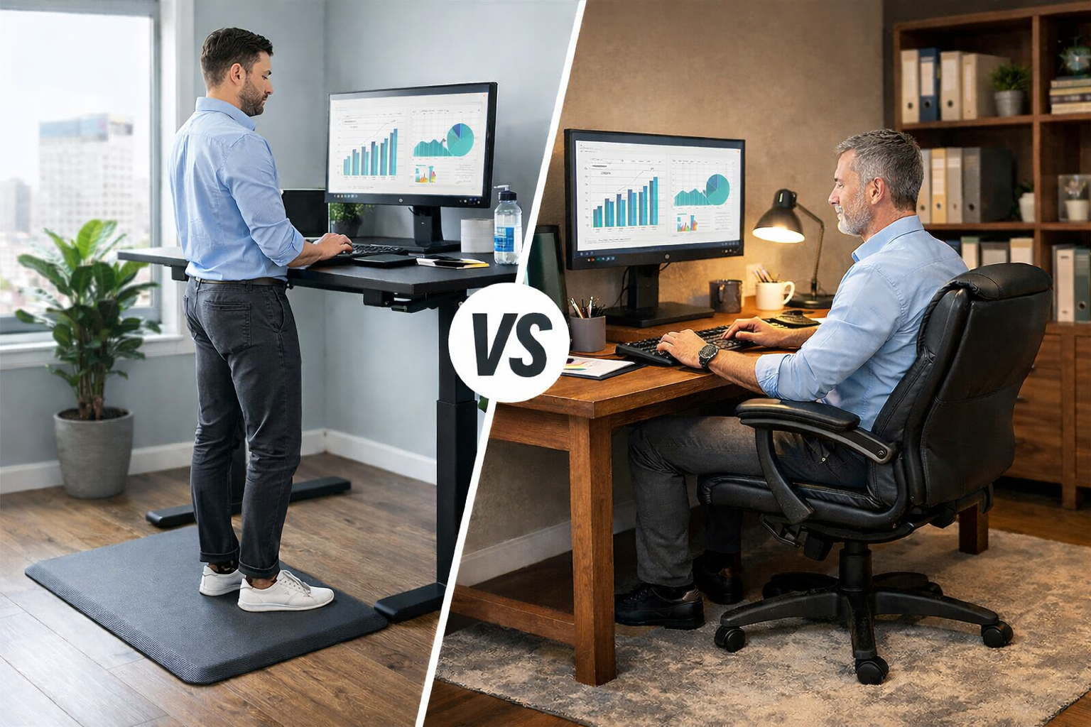 Standing vs sitting workstations showdown