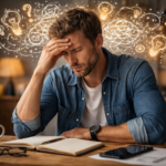 Overwhelmed by swirling thoughts and ideas Overwhelmed by swirling thoughts and ideas